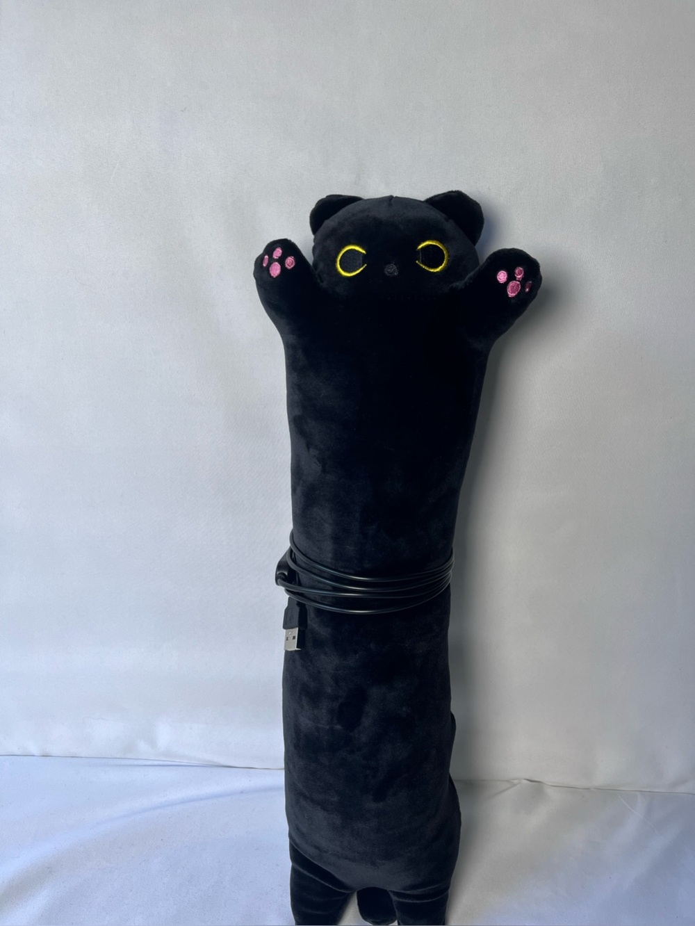 Halloween Black Cat Heating Pad Plush USB Powered
